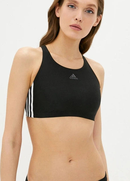 Adidas Women's 3 Stripe Bikini Swimsuit Swimming Costume DQ3315