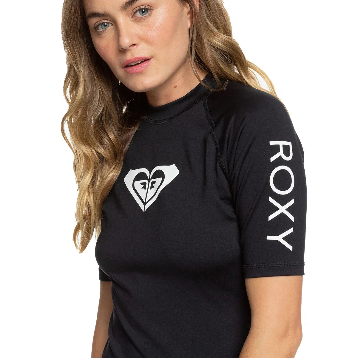 Roxy Women's Whole Hearted Short Sleeved Rash Vest Top UPF 50