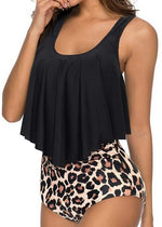 RXRXCOCO Women's Padded Tankini High Waist Swimsuit Swimming Costume BNWT