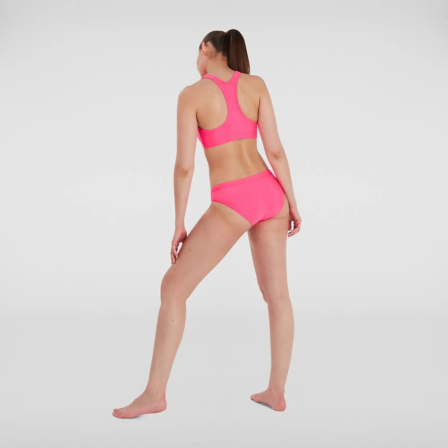 Speedo Women's Volley Bikini Swimsuit Swimming Costume Pink Swimwear BNWT
