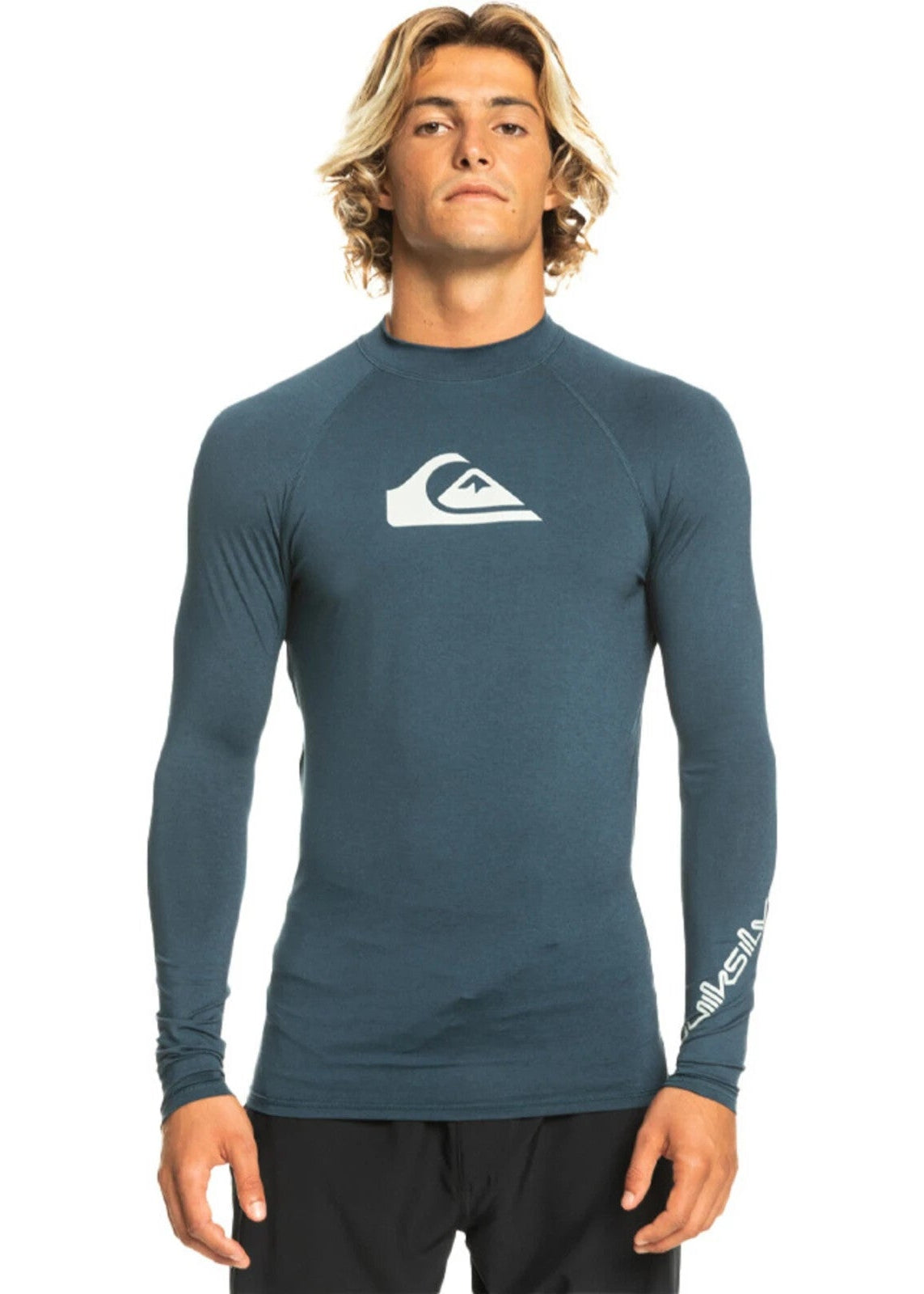 Quiksilver Men's All Time Long Sleeve Rash Guard Surf Shirt Top Tee UPF50 BNWT