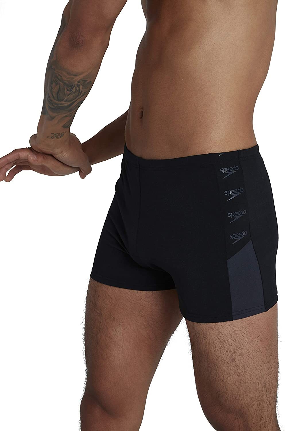 Speedo Men's Boom Logo Splice Aquashort Swimsuit Swimming Costume BNWT