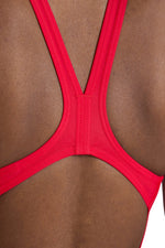 Arena Women's Dynamo One Piece R Swimsuit Swimming Costume Swimwear Red BNWT