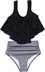 RXRXCOCO Women's Padded Tankini High Waist Swimsuit Swimming Costume BNWT