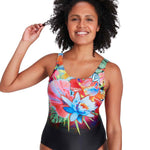 Speedo Women's Digital Placement U-Back Swimsuit Swimming Costume BNWT