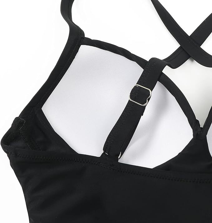 DOULAFASS Women's Tummy Control Cutout One Piece Swimsuit Swimming Costume BNWT