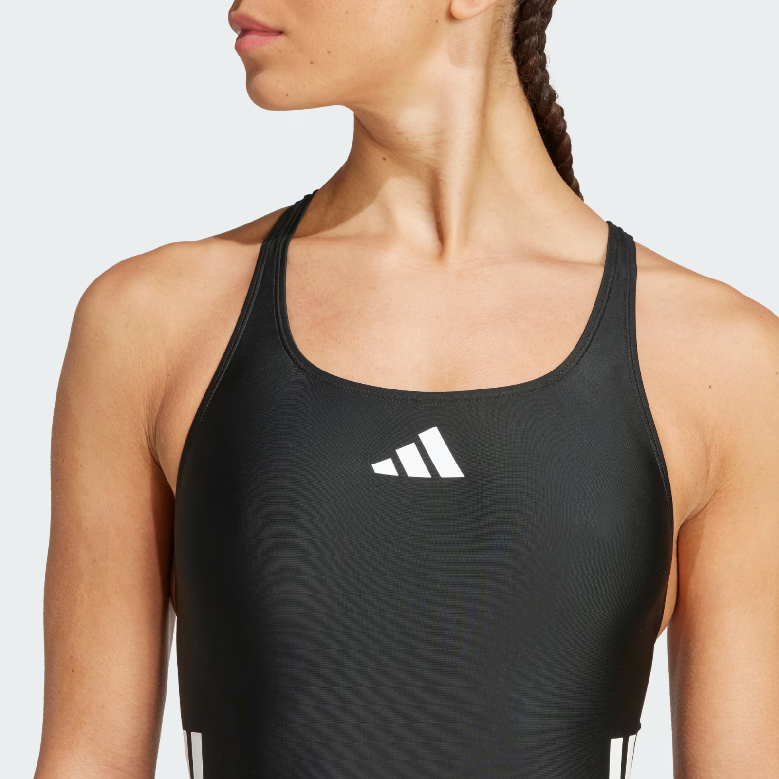Adidas Women's 3 Stripes C-Back One Piece Swimsuit Swimming Costume JN8118 BNWT