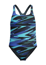 Speedo Girls Hyperboom Allover Medalist Swimsuit Swimming Costume BNWT