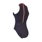 Zoggs Women's Cable Zipped High Neck Swimsuit Swimming Costume BNWT