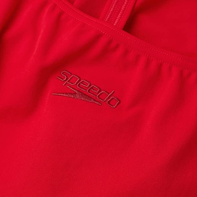 Speedo Women's Eco Endurance+ Thinstrap Swimsuit Swimming Costume Red BNWT