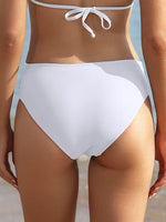 Shekini Women's Twist Front Bikini Bottom Swimsuit Swimming Costume Ruched BNWT