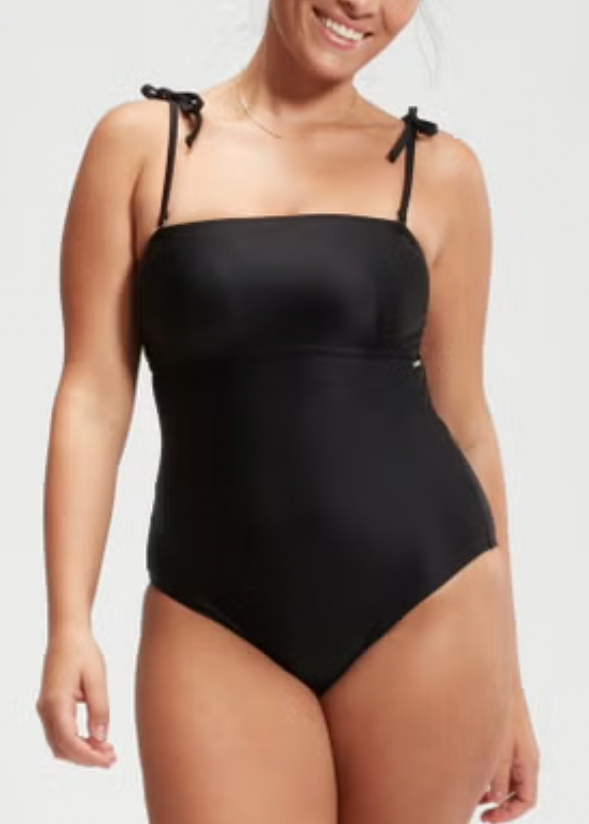 Speedo Women's Shaping Bandeau Swimsuit Swimming Costume Ladies Swimwear BNWT