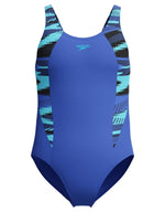 Speedo Girl's Hyperboom Splice Muscleback Swimsuit Swimming Costume Junior BNWT