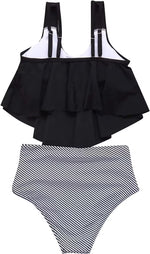 RXRXCOCO Women's Padded Tankini High Waist Swimsuit Swimming Costume BNWT