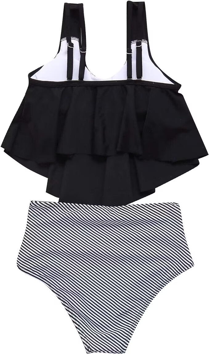 RXRXCOCO Women's Padded Tankini High Waist Swimsuit Swimming Costume BNWT