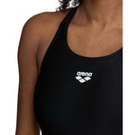 Arena Women's Dynamo One Piece R Swimsuit Swimming Costume Swimwear Black BNWT