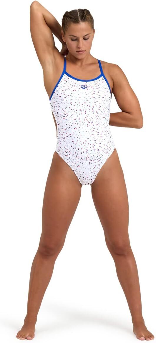 Arena Women's Fireworks Challenge Back Swimsuit Swimming Costume BNWT