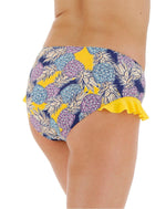 Simply Be Women's Pineapple Ruffle Bikini Briefs Bottoms Swimsuit Swimming BNWT
