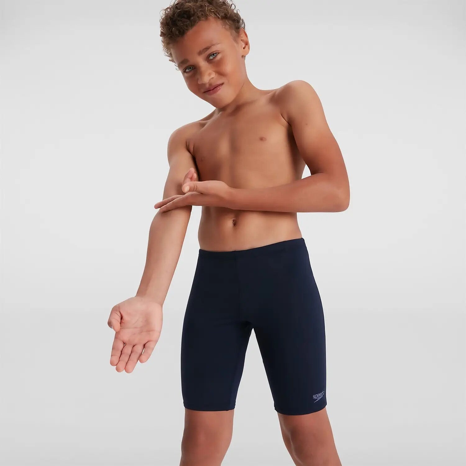 Speedo Boy's Eco Endurance+ Jammer Swimsuit Swimming Costume Shorts Navy BNWT