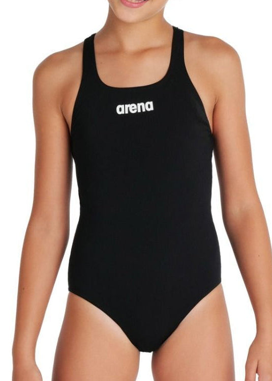 Arena Girl's Team Swimsuit Swim Pro Solid Swimsuit Swimming Costume BNWT
