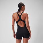 Speedo Women's Eco Endurance+ Legsuit Swimsuit Swimming Costume Black BNWT