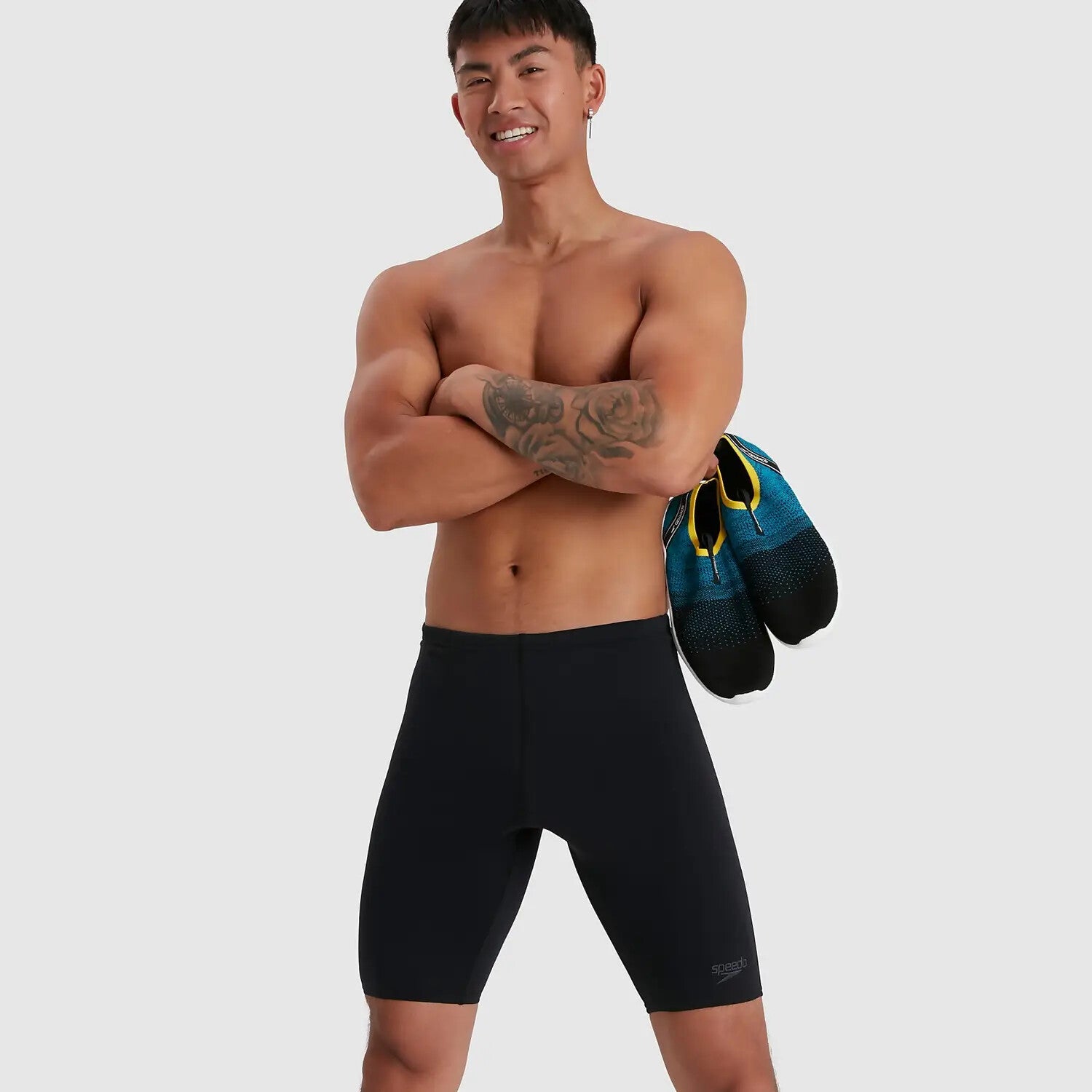 Speedo Men's Eco Endurance+ Jammer Shorts Swimsuit Swimming Costume Black BNWT