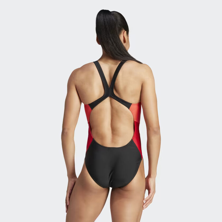 Adidas Women's Colourblock One Piece Swimsuit Swimming Costume HY5893 BNWT