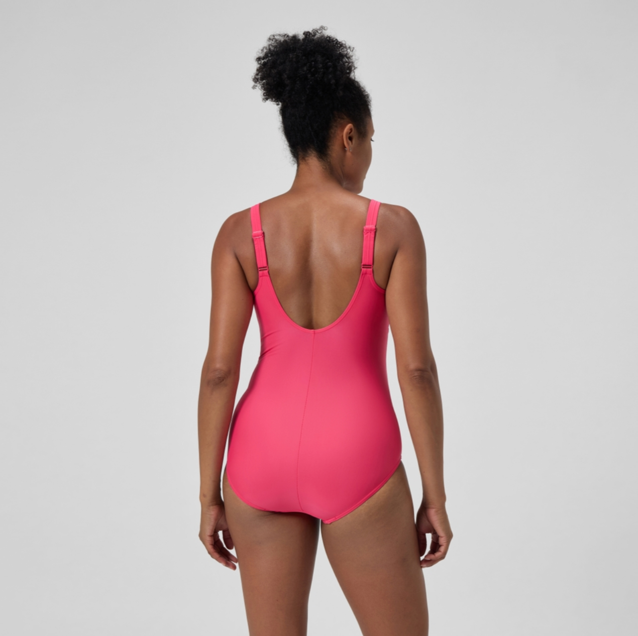 Speedo Women's Shaping Cross Knot Swimsuit Swimming Costume Swimwear Front BNWT