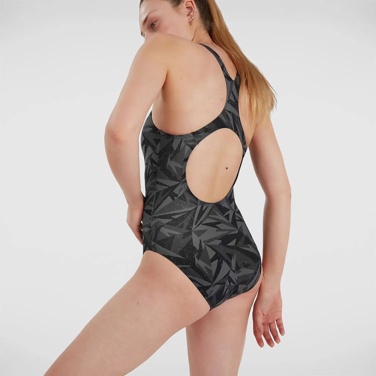 Speedo Women's Hyperboom Allover Medalist Swimsuit Swimming Costume BNWT