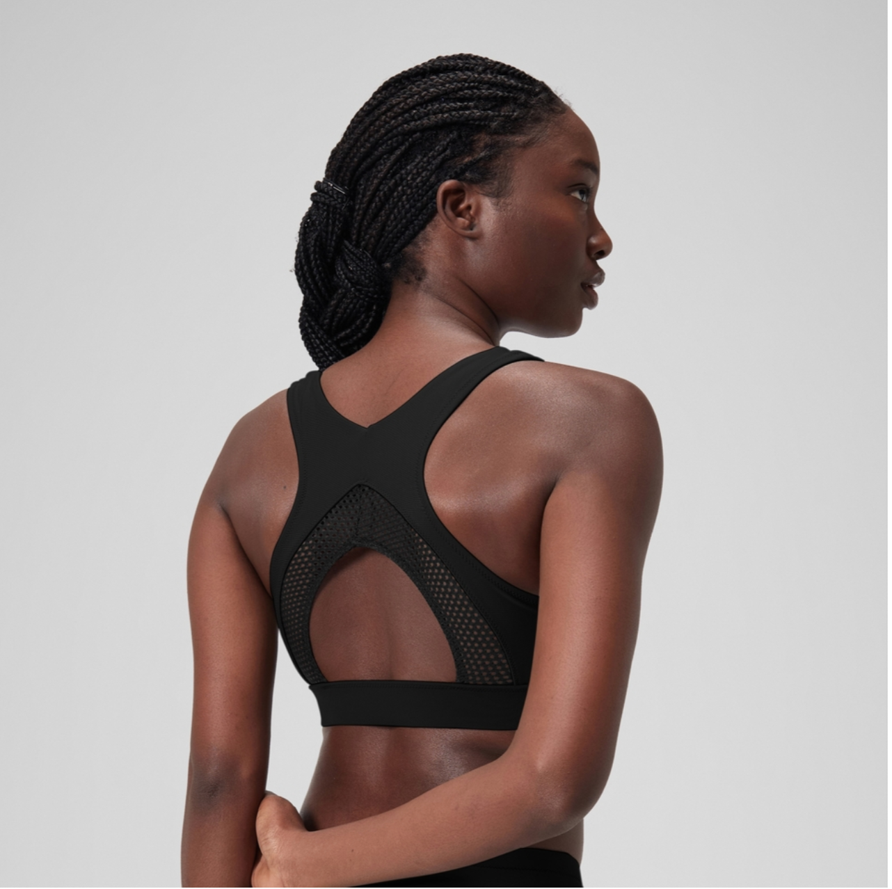 Speedo Women's Solid High Neck Crop Top Swimsuit Swimming Costume Swimwear BNWT