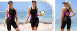 Attraco Women's Boyleg Legsuit Racerback Swimsuit Swimming Costume Kneeskin BNWT