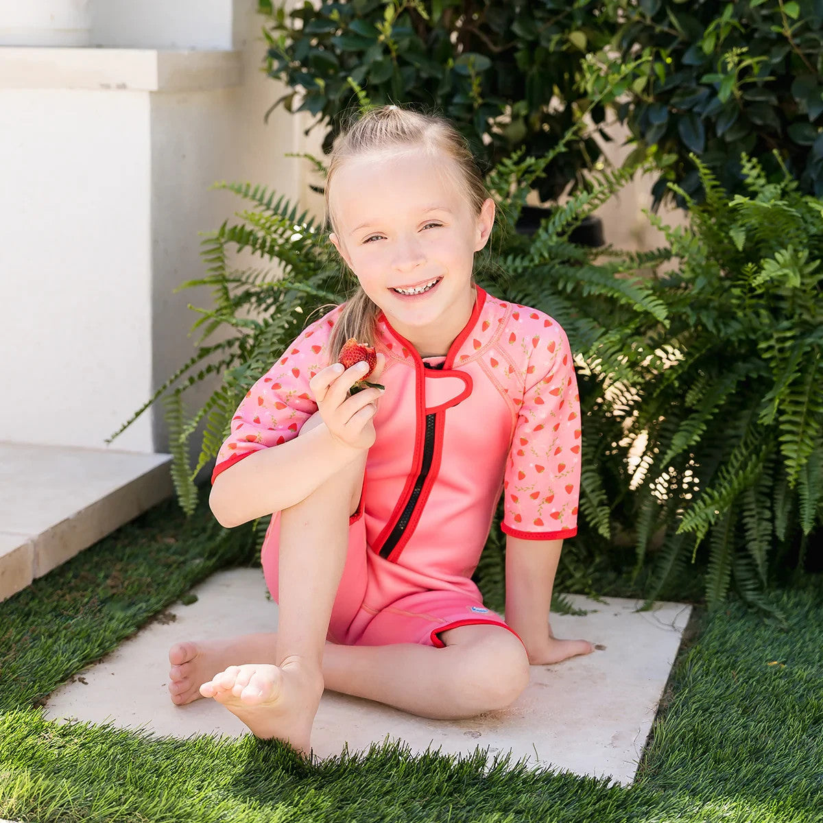 Splash About Shorty Wetsuit Strawberry Field Toddler Kids Girls Boys BNWT