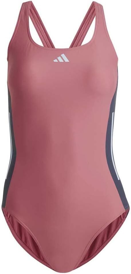 Adidas Women's 3-Stripes Colorblock Swimsuit Swimming Costume HR4364 BNWT