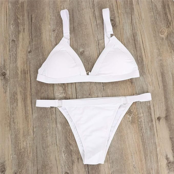 Chechury Women's Triangle Low Waist Sexy Bikini Swimsuit Swimming Costume BNWT