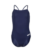 Arena Girl's Team Swimsuit Challenge Solid Swimming Costume Navy BNWT