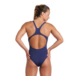 Arena Women's Team Swim Pro Solid Swimsuit Swimming Costume Girls Navy BNWT