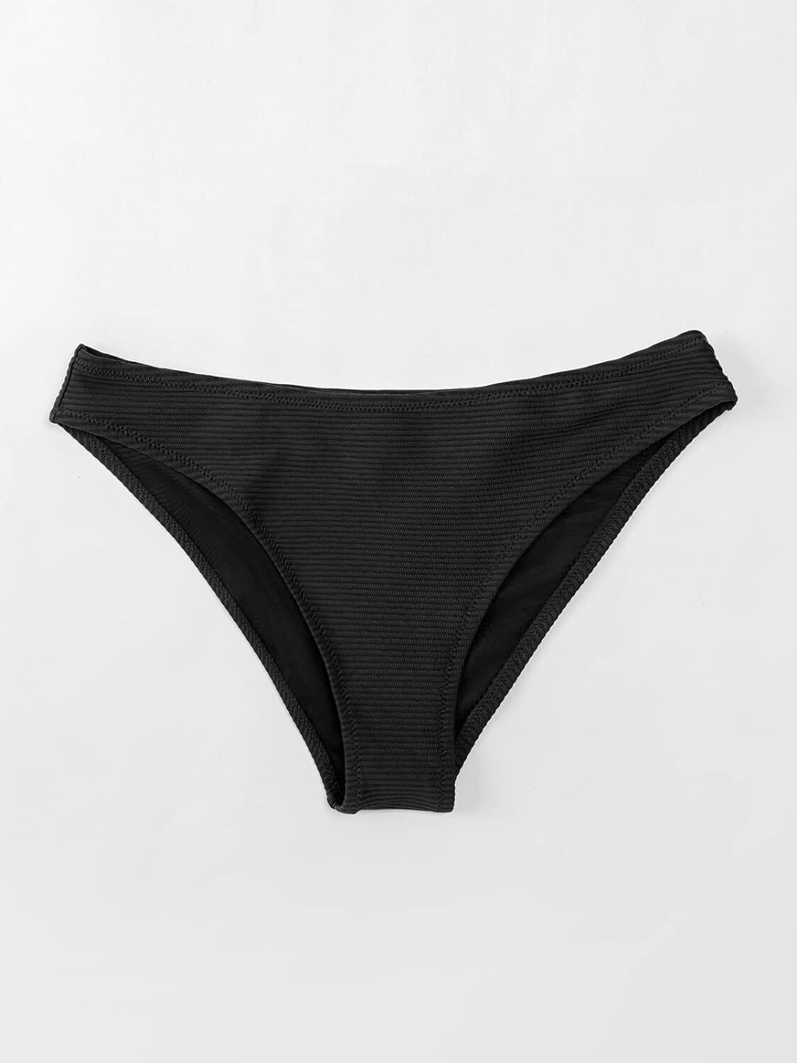 Cupshe Women's Ribbed Low Waisted Bikini Bottom Swimsuit Swimming Costume BNWT
