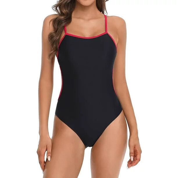 Charmo Women's Padded Thin Strap Racerback Swimsuit Swimming Costume BNWT