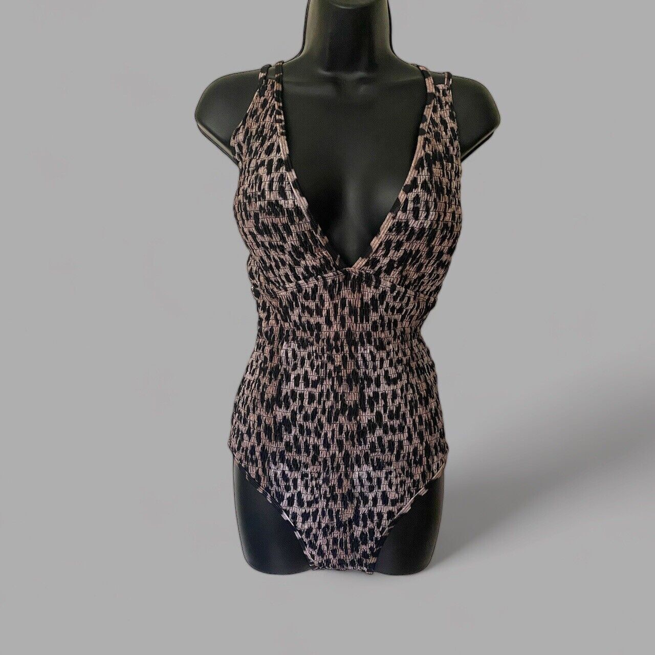 Simply Be Women's Animal Print Plus Size Swimsuit Swimming Costume One Piece