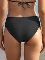 Shekini Women's Twist Front Bikini Bottom Swimsuit Swimming Costume Ruched BNWT