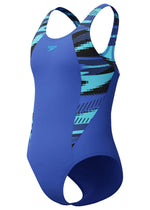 Speedo Girl's Hyperboom Splice Muscleback Swimsuit Swimming Costume Junior BNWT