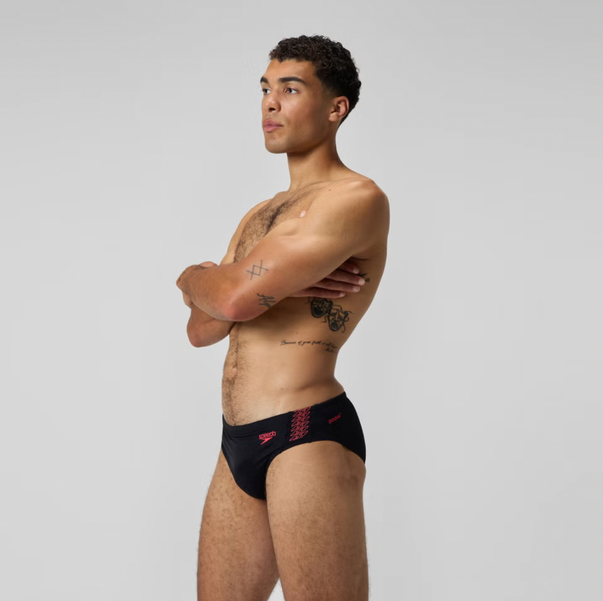 Speedo Men's Hyperboom Splice 7cm Brief Swimming Costume Swimsuit Briefs BNWT