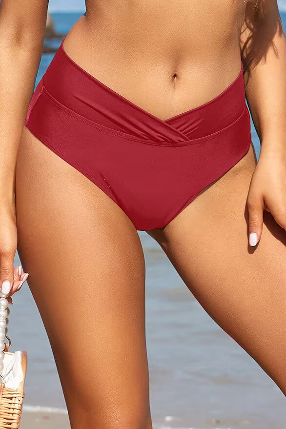 Shekini Women's Twist Front Bikini Bottom Swimsuit Swimming Costume BNWT