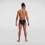 Speedo Men's Boom Logo Splice 7cm Brief Swimming Costume Swimsuit Navy BNWT