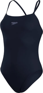 Speedo Women's Eco Endurance+ Thinstrap Swimsuit Swimming Costume Navy 2025 BNWT