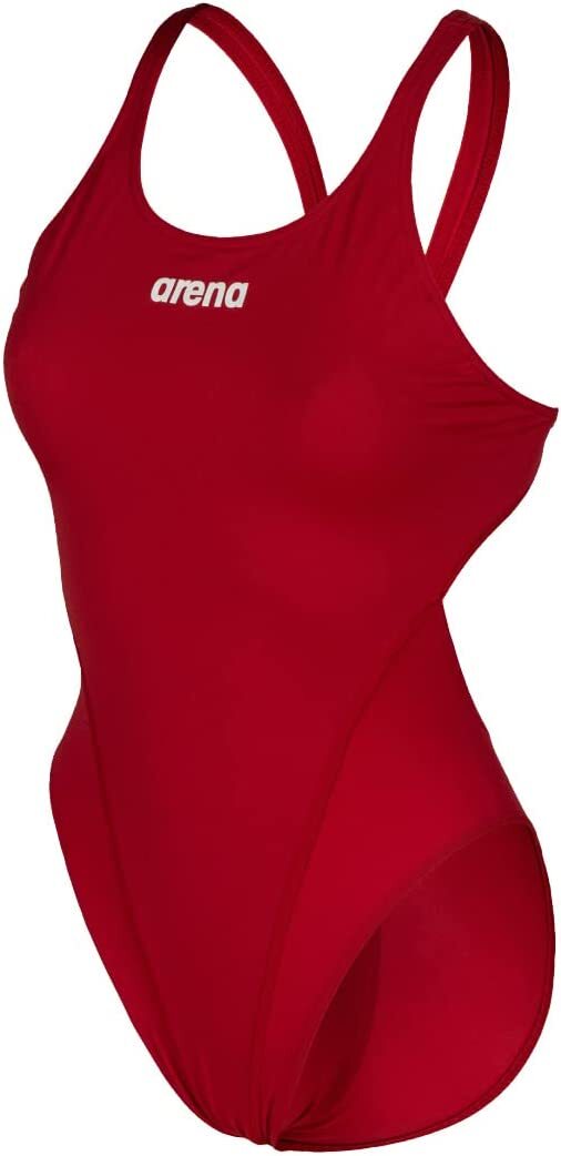 Arena Women's Solid Swim Tech High Leg Swimsuit Swimming Costume Girl's BNWT