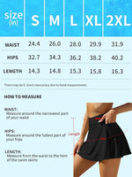 CharmLeaks Women's High Waisted Swim Skirt Swimsuit Swimming Costume BNWT