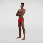 Speedo Men's Eco Endurance+ 7cm Brief Swimming Costume Swimsuit Red Briefs BNWT