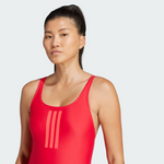 Adidas Women's 3-Stripes V Back One Piece Swimsuit Swimming Costume JG5817 BNWT