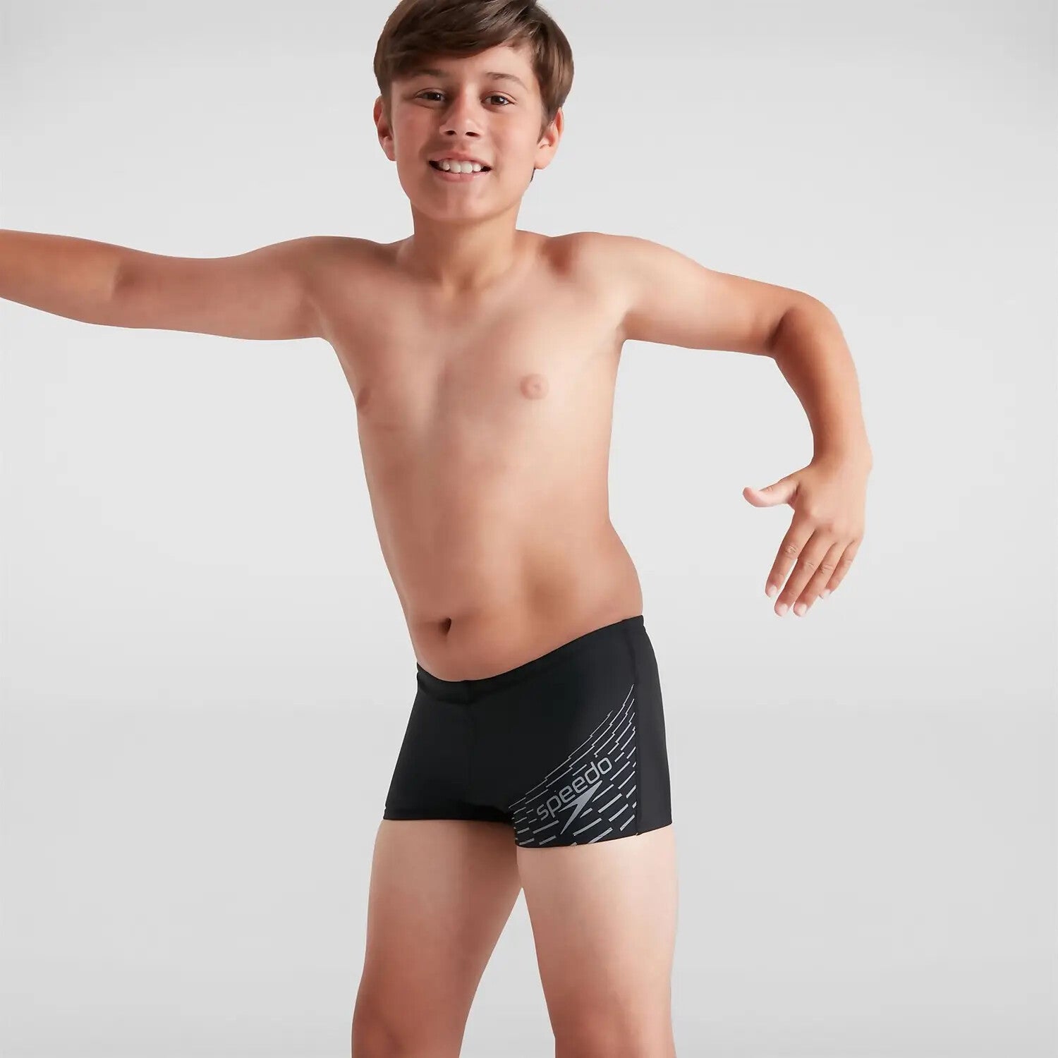 Speedo Boys' Medley Logo Aquashort Swim Shorts Trunks Swimsuit Swimming Costume